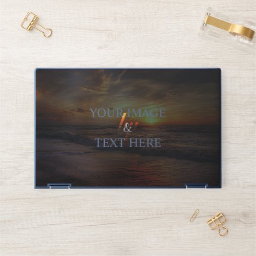 Personalized Custom Your Own Photo  Text  HP Laptop Skin