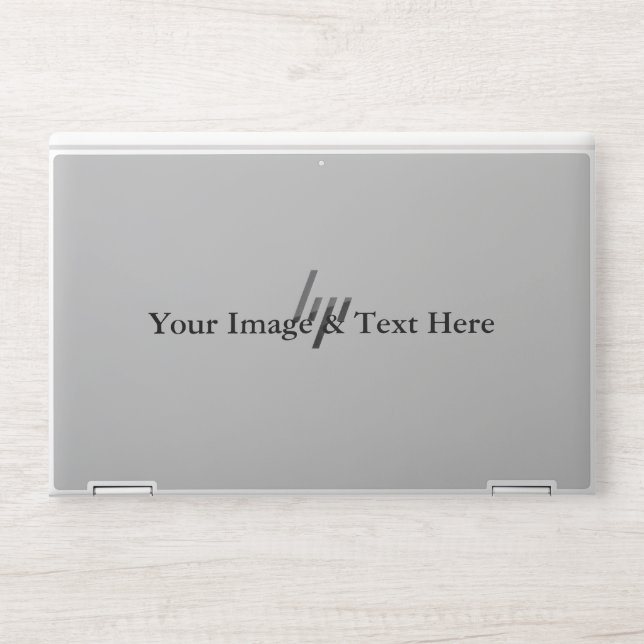 Personalized Custom Your Own Photo & Text HP Laptop Skin (Front)