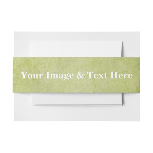 Personalized Custom Your Own Photo  Text Invitati Invitation Belly Band