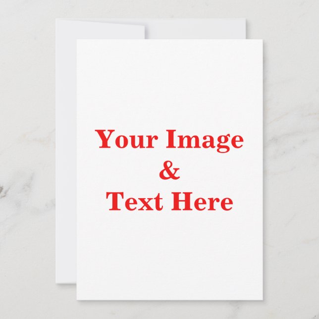 Personalized Custom Your Own Photo & Text Invitation (Front)