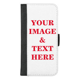 Personalized Custom Your Own Photo & Text iPhone 8/7 Plus Wallet Case