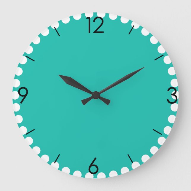 Personalized Custom Your Own Photo & Text Large Clock (Front)