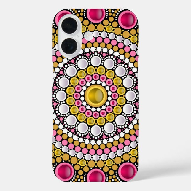 Personalized Custom Your Own Photo & Text Mandala  Case-Mate iPhone Case (Back)