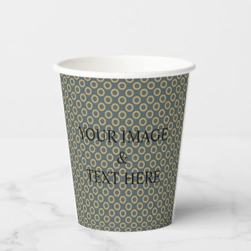 Personalized Custom Your Own Photo  Text  Paper C Paper Cups