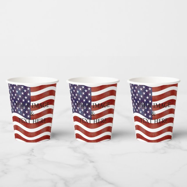 Personalized Custom Your Own Photo & Text   Paper Cups (Multi)