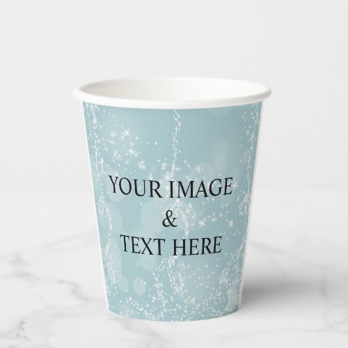 Personalized Custom Your Own Photo  Text  Paper Cups