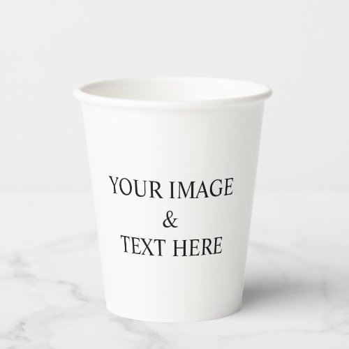 Personalized Custom Your Own Photo  Text  Paper Cups