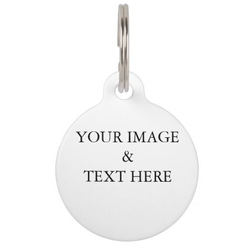Personalized Custom Your Own Photo  Text  Pet ID Tag