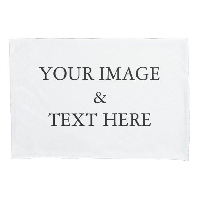 Personalized Custom Your Own Photo & Text  Pillow Case (Front)