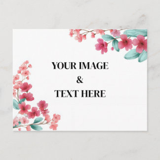 Personalized Custom Your Own Photo & Text Postcard