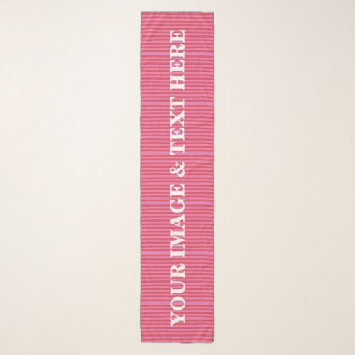 Personalized Custom Your Own Photo  Text Scarf