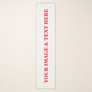 Personalized Custom Your Own Photo & Text Scarf