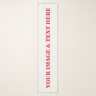 Personalized Custom Your Own Photo & Text Scarf