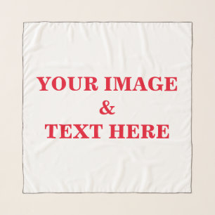 Personalized Custom Your Own Photo & Text Scarf