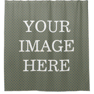 Personalized Custom Your Own Photo & Text Shower C Curtain