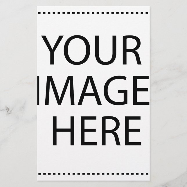 Personalized Custom Your Own Photo & Text Stationery (Front)