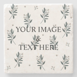 Personalized Custom Your Own Photo & Text  Stone Coaster