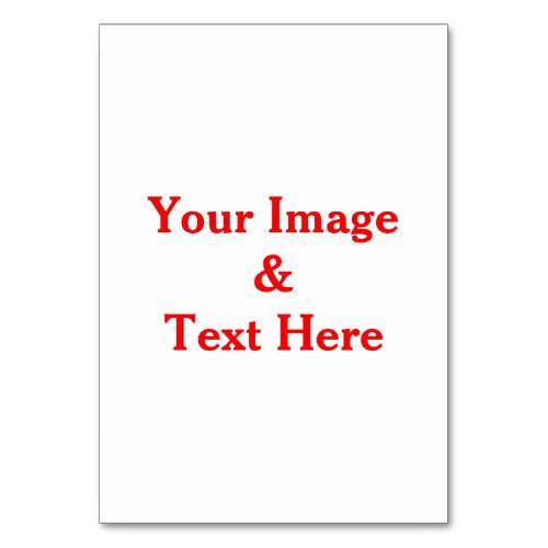 Personalized Custom Your Own Photo  Text Table Number