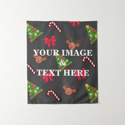 Personalized Custom Your Own Photo  Text Tapestry