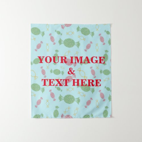 Personalized Custom Your Own Photo  Text Tapestry