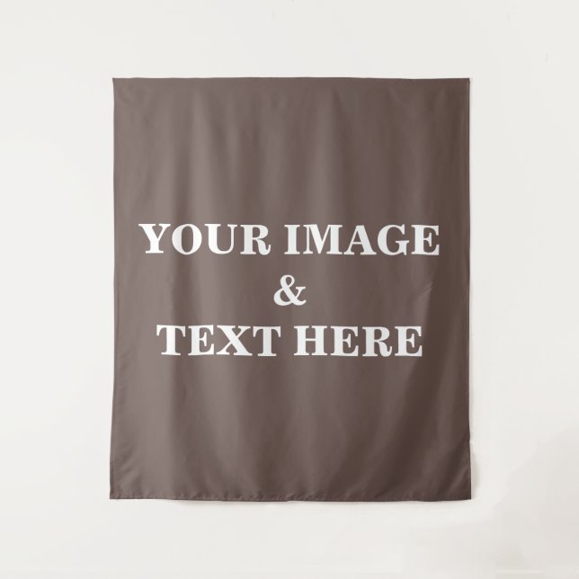 Personalized Custom Your Own Photo & Text Tapestry (Front)