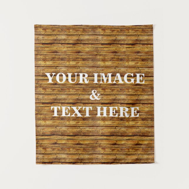 Personalized Custom Your Own Photo & Text Tapestry (Front)