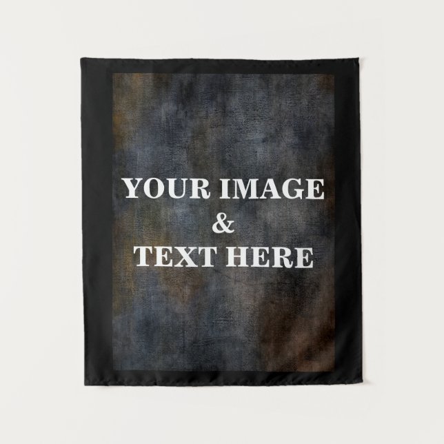 Personalized Custom Your Own Photo & Text Tapestry (Front)
