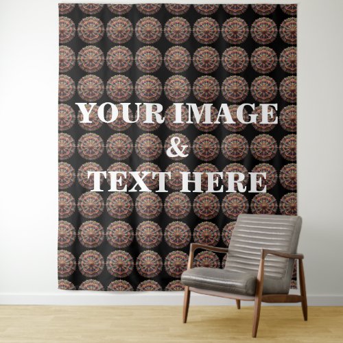 Personalized Custom Your Own Photo  Text Tapestry