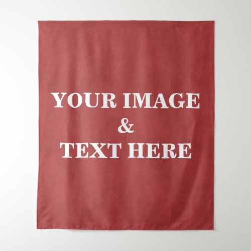 Personalized Custom Your Own Photo  Text Tapestry