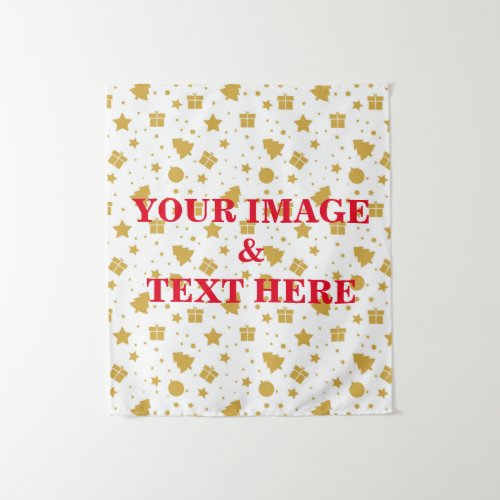 Personalized Custom Your Own Photo  Text Tapestry