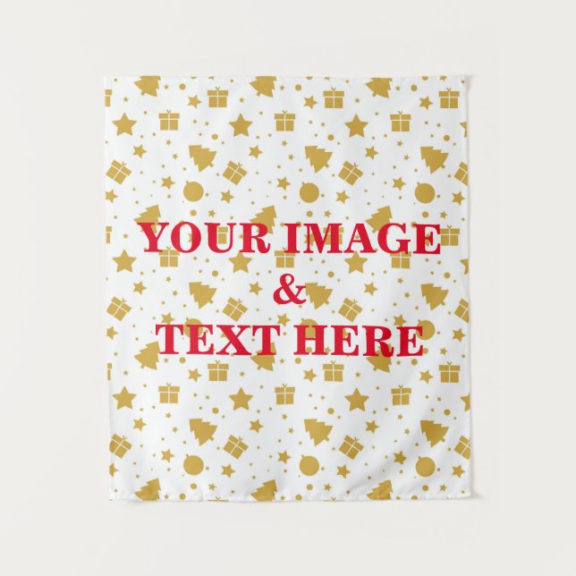 Personalized Custom Your Own Photo & Text Tapestry (Front)