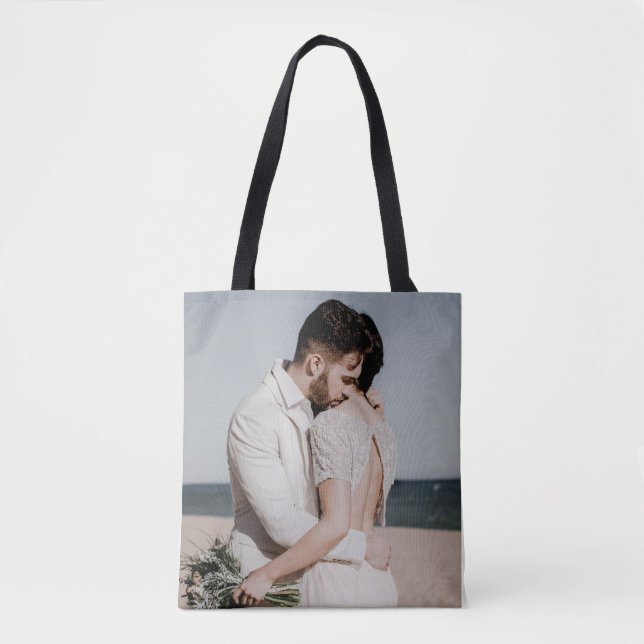 Personalized Custom Your Own Photo & Text Tote Bag (Front)