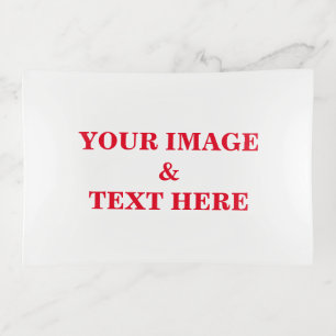 Personalized Custom Your Own Photo & Text Trinket Tray