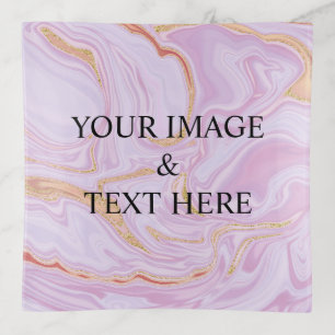 Personalized Custom Your Own Photo & Text  Trinket Tray