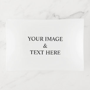 Personalized Custom Your Own Photo & Text Trinket Tray