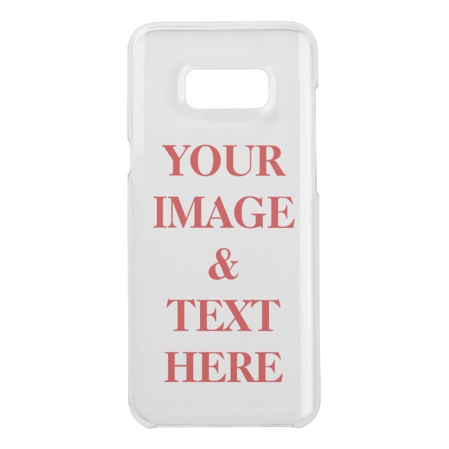 Personalized Custom Your Own Photo & Text Uncommon Samsung Galaxy Case (Back)