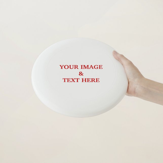 Personalized Custom Your Own Photo & Text Wham-O Frisbee (In Hand)