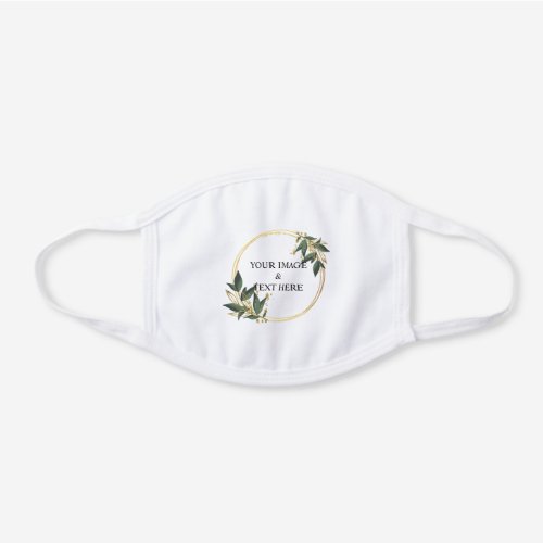 Personalized Custom Your Own Photo White Cotton Face Mask