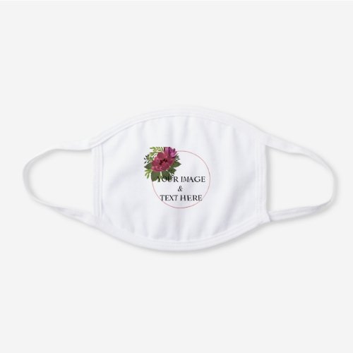 Personalized Custom Your Own Photo White Cotton Face Mask