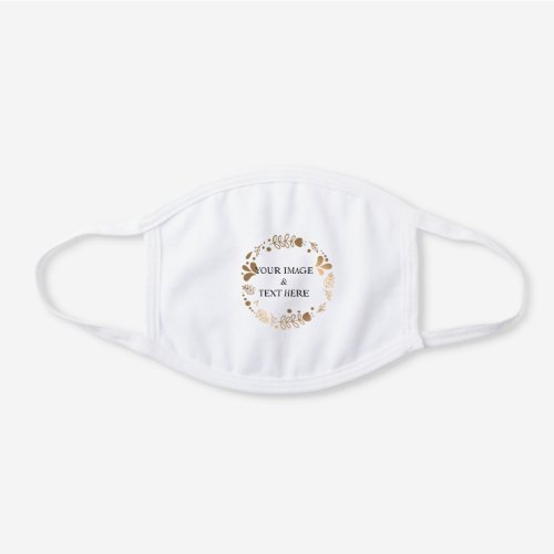 Personalized Custom Your Own Photo White Cotton Face Mask