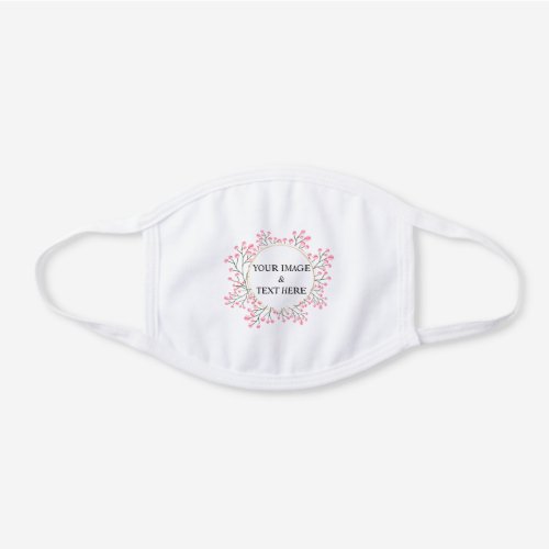 Personalized Custom Your Own Photo White Cotton Face Mask