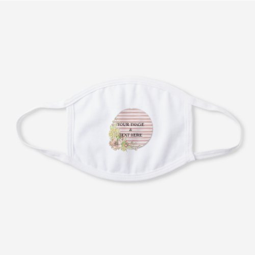 Personalized Custom Your Own Photo White Cotton Face Mask