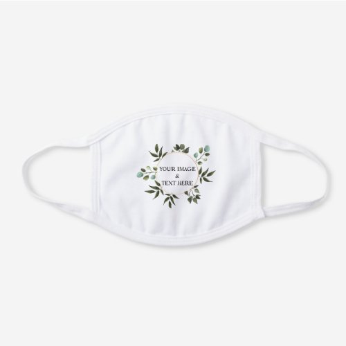 Personalized Custom Your Own Photo White Cotton Face Mask