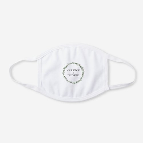 Personalized Custom Your Own Photo White Cotton Face Mask