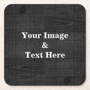 Personalized Custom Your Own Photo Wooden Square P Paper Coaster