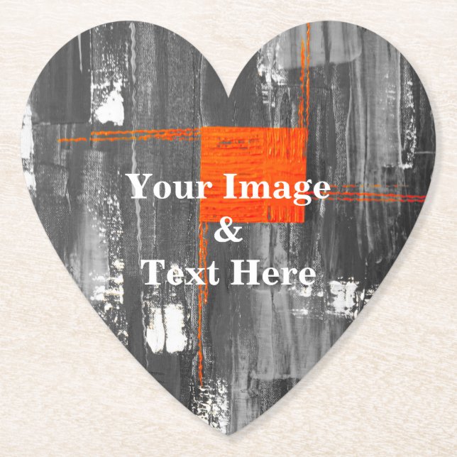 Personalized Custom Your Own Photo Wooden Square P Paper Coaster (Front)