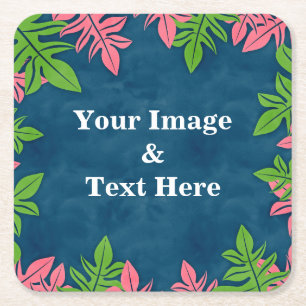 Personalized Custom Your Own Photo Wooden Square P Paper Coaster