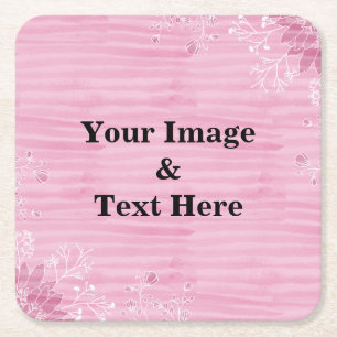 Personalized Custom Your Own Photo Wooden Square P Paper Coaster