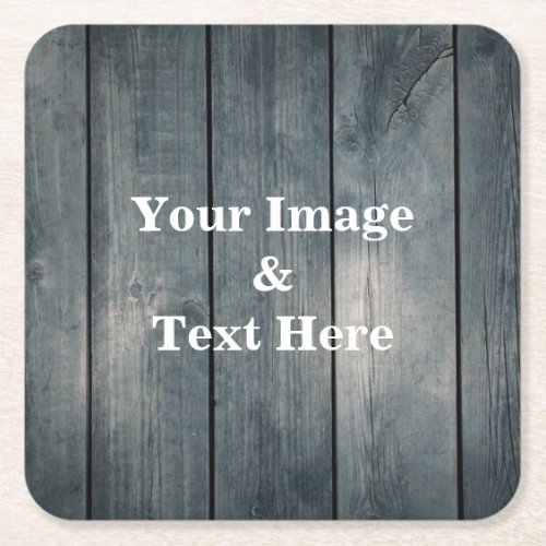Personalized Custom Your Own Photo Wooden Square P Square Paper Coaster