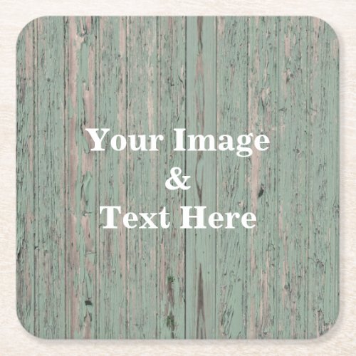 Personalized Custom Your Own Photo Wooden Square Paper Coaster